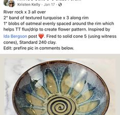 a bowl that is sitting on top of a marble table with an instagram message about it