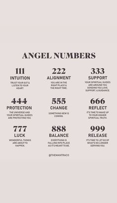 an iphone screen showing the numbers for angel numbers, which are displayed in different languages