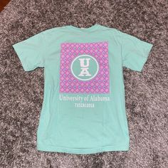 Never Worn! Super Cute Colors And Very Comfortable. Tried On Once! In Brand New Condition! Never Wear It. Take It Off Of My Hands Please Alabama T Shirts, Cute Colors, Take It Off, Top Universities, University Of Alabama, Comfort Colors, Alabama, Pink Purple, Colorful Shirts