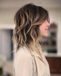 Layered Shaggy Balayage Hair Medium Shaggy Hairstyles, Kort Bob, Short Hairstyle, Haircuts For Long Hair, Medium Hair Cuts, Ash Blonde, Shoulder Length Hair