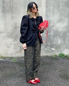 animal, print, onça, estampa, Womens Fall Fashion Casual, Ideas For Jeans, Casual Sunday Outfit, Womens Fall Fashion, Fall Fashion Casual, Creative Outfits, Animal Print Jeans, Spring Trends Outfits, Animal Print Pants