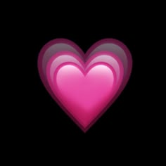 a pink heart on a black background