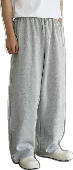 Winter Loungewear Bottoms Solid Color, Baggy Full-length Leisure Sweatpants, Baggy Full Length Leisure Sweatpants, Baggy Full-length Sweatpants For Leisure, Oversized Ankle-length Pants, Oversized Solid Ankle-length Bottoms, Baggy Straight Sweatpants, Baggy Straight Joggers, Sporty Oversized Pants