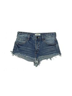 Forever 21 Denim Shorts Size: 26 Bottoms - used. 100% COTTON | Forever 21 Denim Shorts: Blue Bottoms - Size 26 Cheap Cotton Forever 21 Shorts, Cheap Forever 21 Summer Shorts, School Fits, Blue Denim Shorts, Mini Shorts, Stylish Outfits, Blue Denim, Womens Bottoms, Denim Shorts