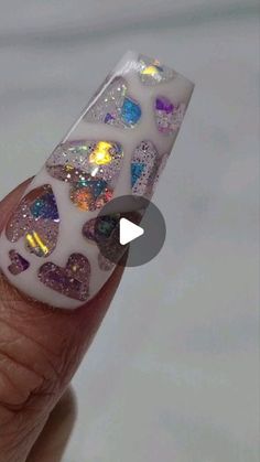 Pixie Nails Design, Extreme Nails Designs, Extra Nails Designs, Diy Rhinestone Nails, Striped Nail Designs, Fancy Nail Art, Painting Flowers Tutorial, Light Nails