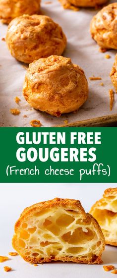 gluten - free gougeres with fresh cheese puffs on the side