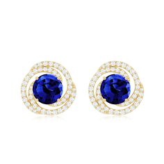 Product Details Upgrade your style with these exquisite Braided Stud Earrings, a touch of sophistication that ensures a lasting impression. These timeless stud earrings showcase a Round Shape Created Blue Sapphire gemstone, expertly set in a secure prong setting, while the graceful braided design is adorned with glistening Diamond gemstones. For added security and comfort, these elegant earrings are equipped with a reliable Screw Back Closure. Product Information SKU SHP-EARRINGS052174744 Length Braided Halo, Halo Stud Earrings, Blue Sapphire Gemstone, Halo Earrings Studs, Sapphire Earrings, Sapphire Gemstone, Elegant Earrings, Diamond Gemstone, Round Shape