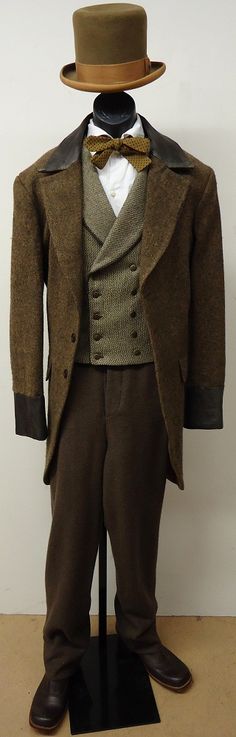 1860’s – 1870’s – P.A Suit Mens Victorian Fashion, Victorian Mens Clothing, 1870s Fashion, Casual Fashion Trends, Diesel Punk, Victorian Costume