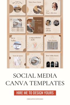 social media canva templates for hire me to design yours