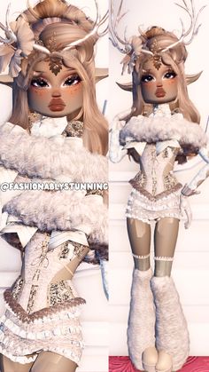 Day 5: Reindeers | @Verndti (on tiktok) 25 Days of Christmas Advent Calendar ⋆౨ৎ˚🦌˖ ࣪  dress to impress, dti, outfit inspo, holiday, fashionably stunning, roblox, vernsdti25daysofchristmas, dti25daysofchristmas Fiona Dti Outfit, Dti Date Night Outfits Ideas, Dti Reindeer Fit, Animals Dress To Impress Outfit, Dress To Impress Cozy Theme, Dress To Impress Christmas Outfit, Holiday Dress To Impress Outfit