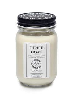 Hippie Goat | You know it as Dragon's Blood, we call it Hippie Goat! Our Hippie Goat fragrance is a potent, heady blend of sweet, spicy, and earthy notes that’s infused with cedarwood, orange, clove, and patchouli essential oils. Collect this awesome candle. #scentedcandle #fragrancecandle #soycandles #scentedsoycandle #twogoatscandleco