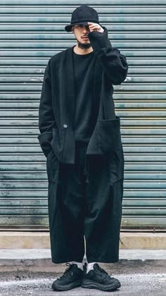 Monochrome Outfit Men, Japanese Mens Fashion, 일본 패션, Make Clothes, Hat Outfit, True Gentleman, Japanese Men