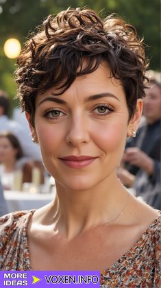 22 Stunning Short Pixie Haircuts for Women: Bold and Chic Styles Short Pixie Haircuts For Women, Wavy Pixie Haircut, Pixie Haircuts For Women, Asymmetrical Pixie Cuts, Curly Pixie Haircuts, Wavy Pixie, Asymmetrical Pixie, Hair Cut Ideas, Curly Pixie