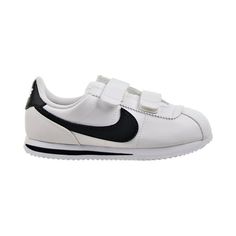 Preschool Nike Cortez Basic SL White/Black Size: 2.5.  Gender: male.  Age Group: kids. Leather Non-slip Sneakers For Streetwear, Sports Sneakers With Soft Synthetic Sole, Low-top Leather Sneakers Scratch-resistant, Leather Low-top Scratch-resistant Sneakers, School Sneakers Scratch-resistant Synthetic, Nike Sneakers With Rubber Sole For School, White Non-slip Leather Sneakers, High-top Leather Sneakers For School, Low-top Synthetic Sneakers With Soft Sole