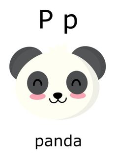 the letter p is for panda