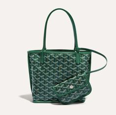 Goyard Mini Anjou, Goyard Pattern, Anjou Mini, Travis Scott Clothing, Goyard Anjou, Louis Bag, Goyard Bag, Nike Gold, Green Purse