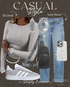 Casual Work Attire, Fall Attire, Casual Chic Outfit, Warm Outfits, Sneakers Outfit, Clothing Hacks, Fall Fashion Outfits, Casual Sets