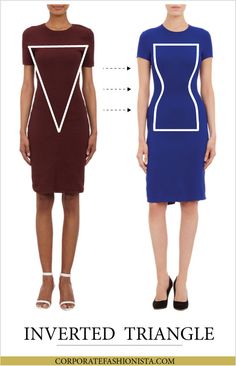 V Shape Body, Dress Body Type, Inverted Triangle Body Shape