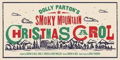 an advertisement for smoky mountain christmas carol