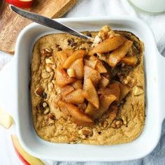 Apple Pie Baked Oats - Amee's Savory Dish Baked Cinnamon Apples, Easy Homemade Granola, Baked Cabbage, Breakfast Egg Casserole, Sweet Potato Cinnamon, Granola Recipe Homemade, Baked Apple Pie, Homemade Apple Pies, Baked Oats