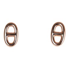 These Hermes Farandole earrings are of 18K rose gold plated hardware in a Chain D'Ancre motif.Origin: FranceCondition: New and never wornAccompanied by: Hermes box, Hermes jewelry boxMeasurements: Diameter: 0.25", Width: 0.5" Hermes Earrings Gold, Luxury Rose Gold Oval Earrings, Designer Rose Gold Earrings For Formal Events, Designer Rose Gold Earrings For Formal Occasions, Hermes Jewelry, Gold N, Hermes Accessories, Earrings Rose Gold, Hermes Box