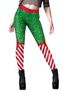 30-70% OFF✓ Fast Shipping✓Sparkle and shine in Retro Stage's 1960s Sparkled Print Christmas Leggings. Elevate your festive wardrobe with these playful and eye-catching leggings. Christmas Leggings, Sparkle And Shine, 1960s, Sparkle, Leggings, Festival, Wardrobe, Christmas