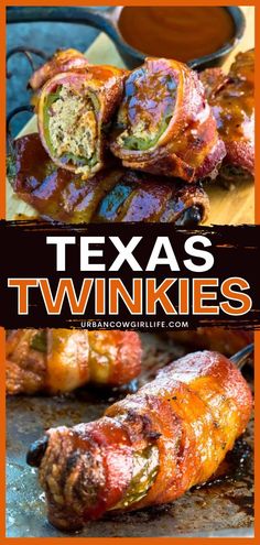 Learn how to make Texas Twinkies! They're a great main meal if you're wondering what to do with leftover brisket. Your family will love these authentic Texas Twinkies with cream cheese and bacon! Try this easy dinner recipe in the air fryer, too! Texas Twinkies Recipe, Texas Twinkies, Twinkies Recipe, Stuffed Jalapenos, Urban Cowgirl, Pellet Grill Recipes, Smoked Meat Recipes, Best Appetizer Recipes