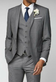 Wedding Suit With Custom Fit, Custom Fit Wedding Suit, Custom Fit Wedding Suits With Suit Collar, Grey Mens Suit, Suit For Men Wedding, 3 Piece Suit Wedding, Groomsmen Grey