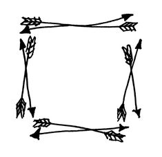 an arrow frame with arrows drawn on it