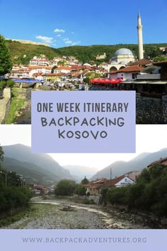 one week itinerary backpacking kosovo