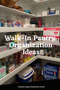 Walk-In Pantry Organization Ideas Pantry Shelving Organization Ideas, L Shaped Pantry Organization Ideas, Pantry Chip Bag Organization, Organize Walk In Pantry, Walk In Pantry Diy, Walkin Pantry Organization Ideas, L Shaped Pantry Organization, Organization Ideas For Pantry, Pantry Organization Ideas Walk In