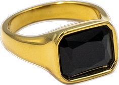 Elegant Stainless Steel Rings With Gemstone, Elegant Stainless Steel Gemstone Rings, Gold Ring With Black Diamonds, Trendy Black Gold Plated Jewelry, Trendy Black Gold-plated Jewelry, Modern Black Gold-plated Jewelry, Pink Emerald, Moon Black, Luxury Jewelry Brands