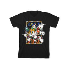 He'll love showing off his favorites with this boys' Sonic The Hedgehog Graphic Tee. Crewneck Short sleevesFABRIC & CARE Cotton, polyester Machine wash Imported He'll love showing off his favorites with this boys' Sonic The Hedgehog Graphic Tee. Licensed Character He'll love showing off his favorites with this boys' Sonic The Hedgehog Graphic Tee. Size: X Small. Color: Black. Gender: male. Age Group: kids. Material: Polyester|Cotton. Playful Black T-shirt With Character Print, Playful Black T-shirt With Funny Print, Playful Black T-shirt With Graphic Print, How To Show Love, The Hedgehog, Sonic, Boy Outfits, Sonic The Hedgehog, Graphic Tee