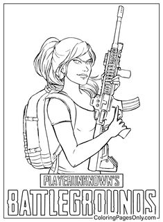 PUBG Coloring Pages - Coloring Pages For Kids And Adults Coloring Sheets For Kids, Free Kids