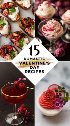 romantic valentine's day desserts and drinks