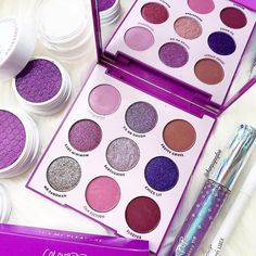 Eyeshadow Palette Tutorial, Colourpop Eyeshadow Palette, Revolution Eyeshadow, Colourpop Eyeshadow, Makeup Pallets, Makeup Eyeshadow Palette, Colourpop Cosmetics, My Pleasure, Colour Pop