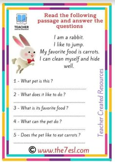 a printable reading activity for children to learn how to read the words in english