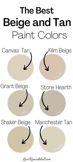 the best beige and tan paint colors