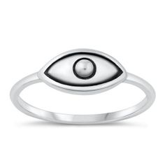 Unique Evil Eye Ring .925 High Polished Sterling Silver Band Jewelry Female Male Unisex Size 7 All our silver jewelry is crafted from .925 silver also commonly referred to as sterling silver. Sterling silver is the standard for beautiful high-quality silver jewelry and cannot be replicated by lower priced silver plated jewelry. It is 92.5% pure silver, mixed with alloys to add strength and durability to stand the test of time. Keep your fine jewelry shiny and elegant by storing it properly. Jewe Evil Eye Ring Silver, Tarnish Remover, Evil Eye Ring, Female Male, Ring Ideas, Band Jewelry, Eye Ring, Silver Plated Jewelry, Plated Jewelry