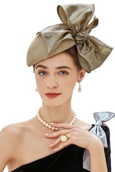 PRICES MAY VARY. Material: Linen and satin. Size: One size fits most with hair clip and gently bendable headband. Easy to Wear: Packaged with a metal hair clip to keep it in position you like. Features: Composed of a pillbox hat, decorative bow knot attached to the base, which add a sense of glamour to you. Lightweight and charming headband perfectly matches with your outfit. Occasions: Suitable for wedding, tea party, Cocktail, 1920s Gatsby party, Church, Kentucky Race, carnivals, Halloween, De Bridesmaids Hats, Women Tea Party, 1930s Hats, Fascinator Hats Wedding, Elegant Hat, Classy Hats, Wedding Tea, Gatsby Party, Feather Fascinators