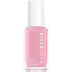 expressie is the only quick dry nail polish worthy enough to carry the essie name. expressie dries in about a minute so you can grab, try, and apply on-the-fly. essie’s first-ever angled brush allows for easy application with both hands. a wide range of unconventional shades to express yourself in every moment. vegan formula: does not contain animal derived ingredients. angle brush down on clean nail bed; apply two coats of any expressie color using dominant hand. flip and angle brush down using Nail Polish For Fair Skin, Soft Pink Nail Polish, Expressie Nail Polish, Fast Drying Nail Polish, America Nails, Quick Dry Nail Polish, Dry Nails Quick, Gel Couture, Vegan Nail Polish