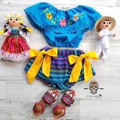 Mexican Theme Baby Shower Dresses, Childs Mexican Dress, Mexican Girl Outfit, Embroided Flowers, Mexican Baby Girl, Puebla Dress, Mexican Babies, Navy Wrap Dress, Navy Summer Dress