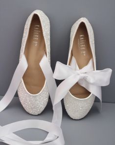 Bow Tie Women, Bridesmaids Shoes, Glitter Ballet Flats, Shoes Bride, Flower Girl Shoes, Glitter Flats, Wedding Shoes Bride, Holiday Shoes, White Wedding Shoes