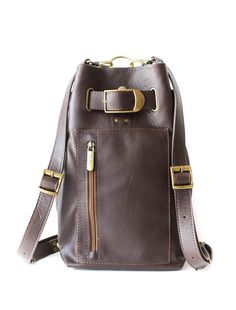 Versatile Brown Leather Chest Bag, Travel Leather Chest Bag With Removable Pouch, Leather Chest Bag With Removable Pouch For Travel, Leather Travel Chest Bag With Removable Pouch, Leather Chest Bag With Leather Lining For Travel, Leather Chest Bag For Everyday Use, Leather Crossbody Backpack With Zipper Pocket, Leather Chest Bag With Leather Lining For Everyday Use, Soft Leather Shoulder Backpack For Everyday