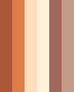 an orange and brown color scheme with the same hues in each section, including two different shades