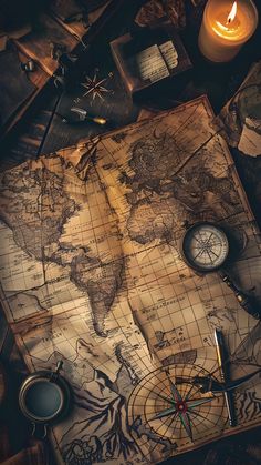 Pirate Map Wallpaper, Treasure Map Wallpaper, Treasure Map Aesthetic, Map Wallpaper Aesthetic, Map Astethic, Map Of The World Aesthetic, Aesthetic World Map Wallpaper