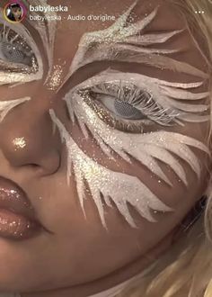 Angel Makeup, Festival Make Up, Funky Makeup, Angel Core, Gyaru Makeup, Cute Eye Makeup, Graphic Makeup, About Halloween, Smink Inspiration