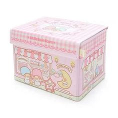 a pink box with hello kitty on it