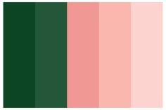 the color palette is green and pink