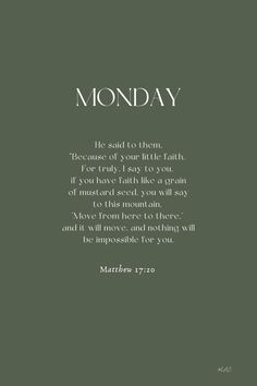 Daily Bible Verse | Miraculous Faith | Encouragement for Each Day | Monday through Friday Monday Devotional Quotes, Christian Monday Motivation, Monday Verse Of The Day, Monday Motivation Bible Verse, Good Friday Verse Bible, Monday Bible Verse Good Morning, Bible Verse For Monday, Verse Of The Day Daily Prayer, Daily Motivation Bible Verse